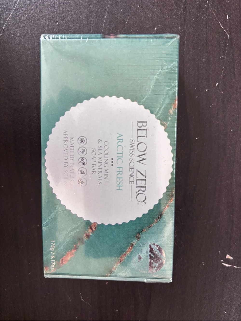 Below Zero Arctic Fresh Cooling Mint Sea Mineral Bar Soap Swiss Science MSRP $50